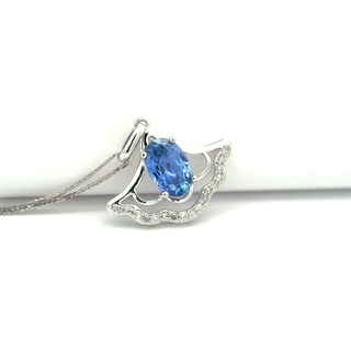 Classic Oval Sapphire Pendant