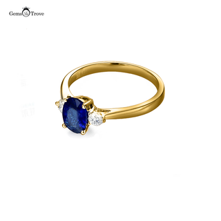 Sapphire Gold Ring Gleam