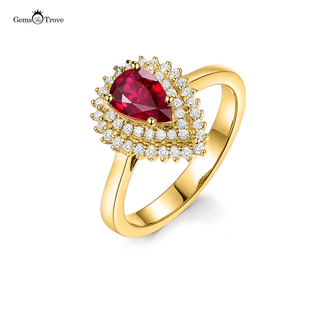 Pear Shaped Ruby Ring