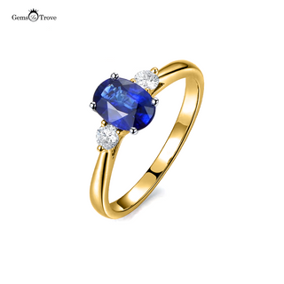 Sapphire Gold Ring Gleam