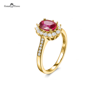 Ruby Ring Halo Allure