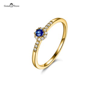 Sapphire Promise Ring Diamond Band