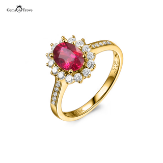 Ruby Ring Halo Allure