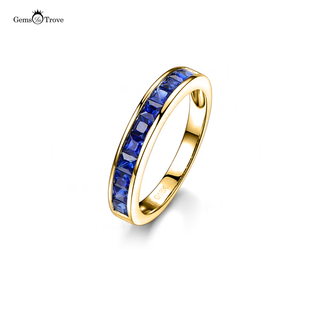 Blue Sapphire Wedding Band Classic