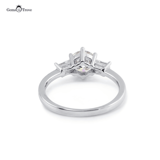 Tapered Baguette Moissanite Diamond Ring