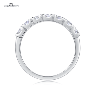 Timeless Moissanite half Eternity Ring