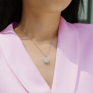Aurora Charm Moissanite Pendant
