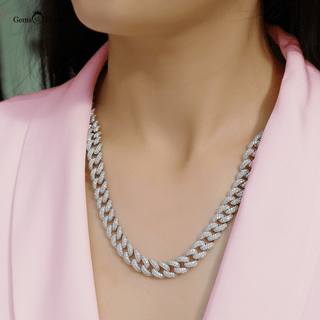 Elegant Moissanite Curb Chain