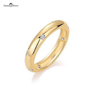 Moissanite Wedding Band