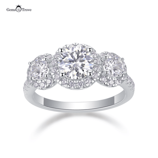 Timeless Halo Moissanite Ring