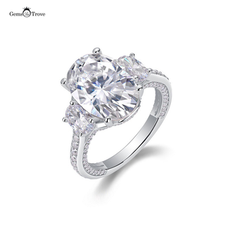Sparkling Ice Starburst Moissanite Ring