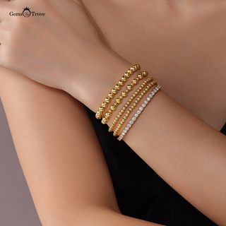 Moissanite Tennis Bracelet Stacking Set