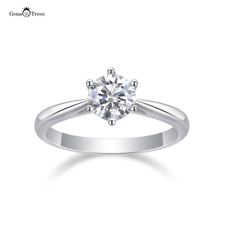 Radiant Solitaire Moissanite Ring