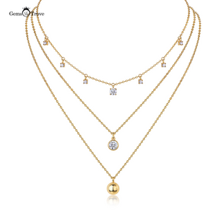 Moissanite Necklace Charm Stacking