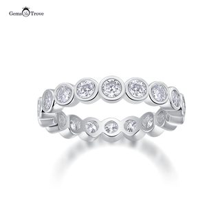 Eternal Shine Moissanite Bezel Infinity