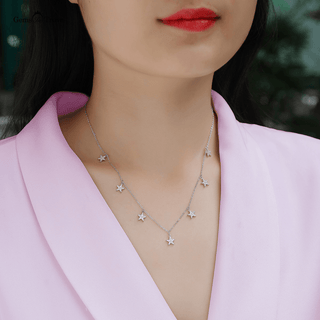 Elegant Moissanite Star Pendant