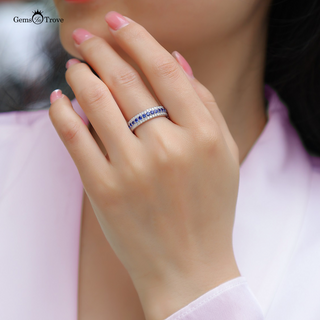 Sapphire Eternity Band Timeless Elegance