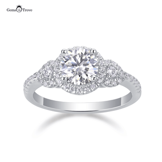 Astral Elegance Moissanite Halo Ring