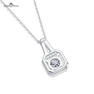 Moissanite Diamond Floating Stone Pendant