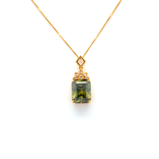 Brilliant Sphene Fire Pendant