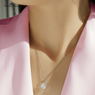 3ct Moissanite Solitaire Pendant