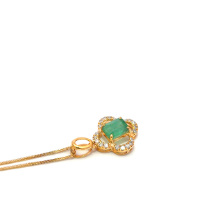 Emerald Serene Drop Pendant