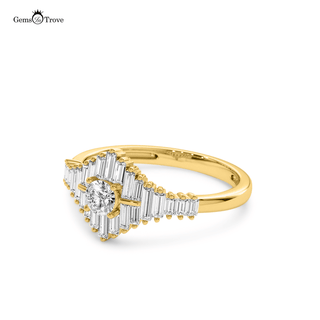 Art Deco Baguette Diamond Ring