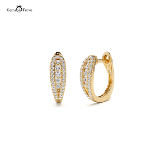 Dazzling Diamond Encrusted Hoops