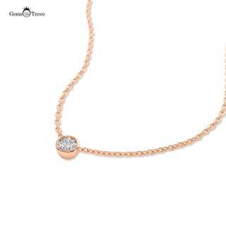 Classic Solitaire Diamond Necklace