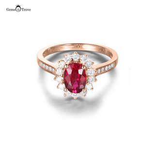 Ruby Ring Halo Allure