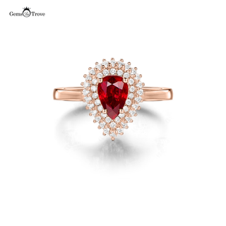 Pear Shaped Ruby Ring