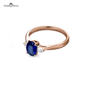 Sapphire Gold Ring Gleam