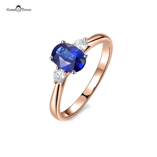 Sapphire Gold Ring Gleam