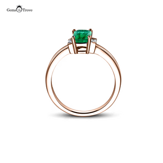 3-Stone Emerald Cut Diamond Ring