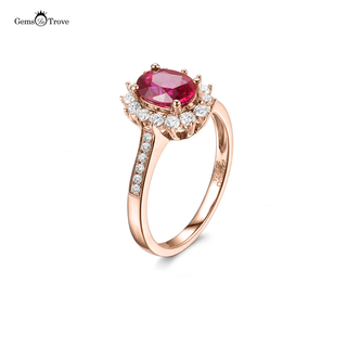 Ruby Ring Halo Allure