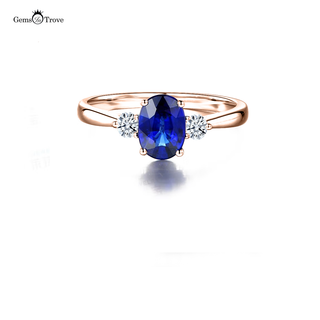 Sapphire Gold Ring Gleam