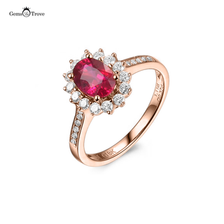 Ruby Ring Halo Allure