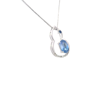 Infinity Sapphire Pendant