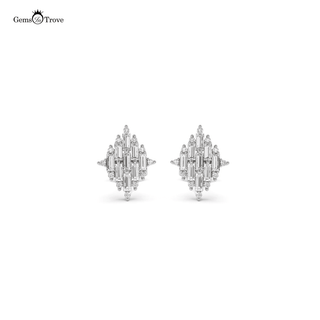 Symmetrical Baguette Diamond Earrings