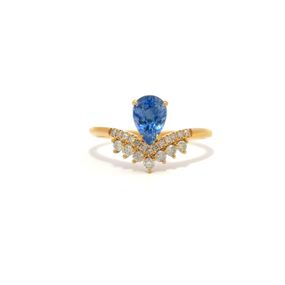 Celeste Pear Sapphire Ring