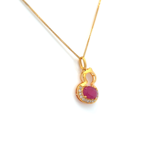 Petite Ruby Charm Pendant