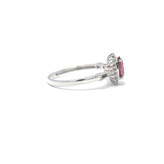 Pink Spinel Diamond Statement Ring