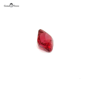 A stunning square-cut Mahenge spinel captured in high resolution against a white background.