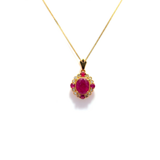 Élise Royale Ruby Pendant