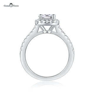 Radiant Halo Pavé Moissanite Ring