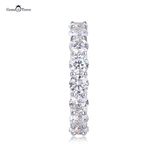 Moissanite Eternity Ring 925 Silver