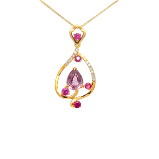 Harmony Spinel Ruby Ribbon Pendant