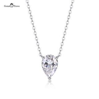 Moissanite Pear Shaped Pendant