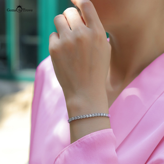 Adjustable Moissanite Tennis Bracelet