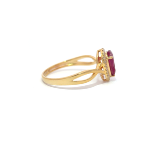 Élise Ruby Curve Ring